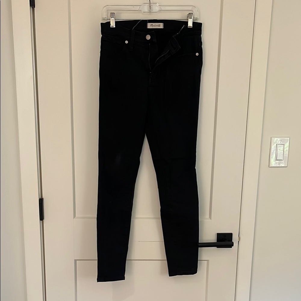 Madewell Black Skinny Jeans Sleek Tapered Fit